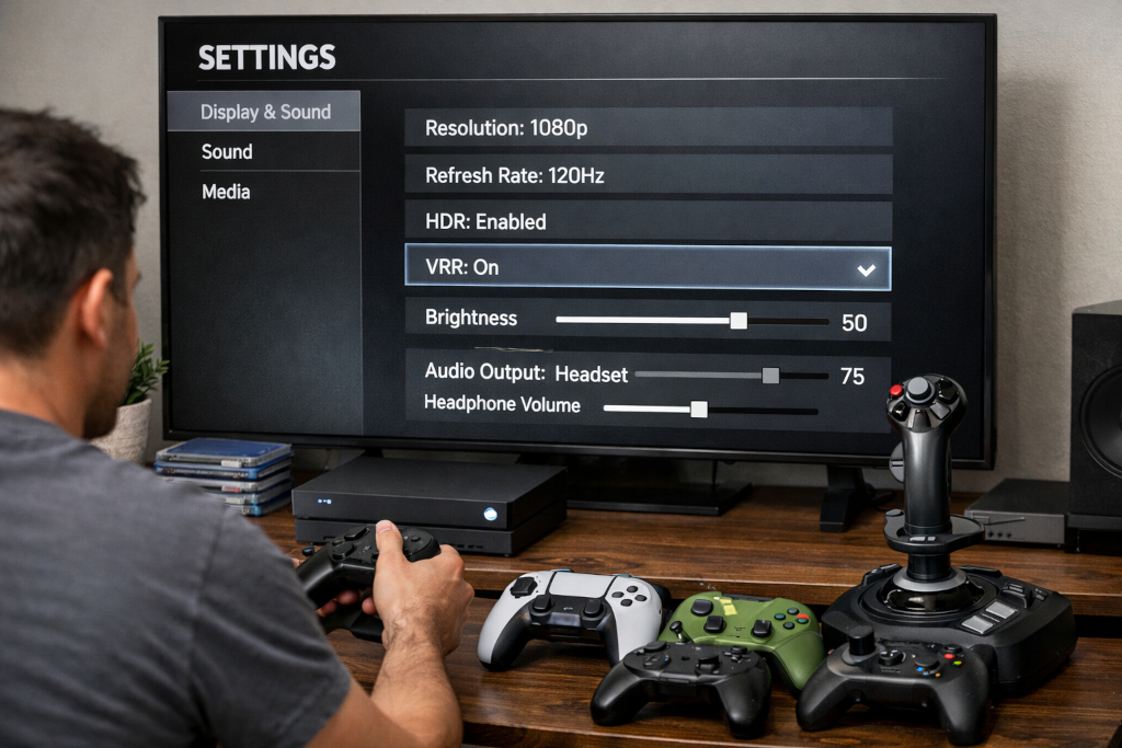 MyGWL.com - Console Gamer Adjusting Console Settings