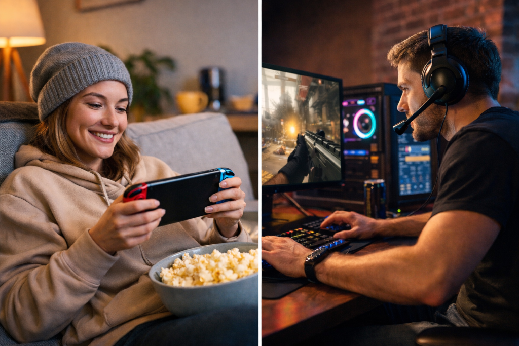 MyGWL.com - Casual vs Hardcore Gamer