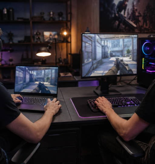 Cloud Gaming with Laptop and PC
