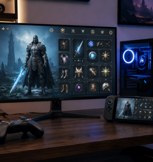 Cozy Modern Gaming Desk