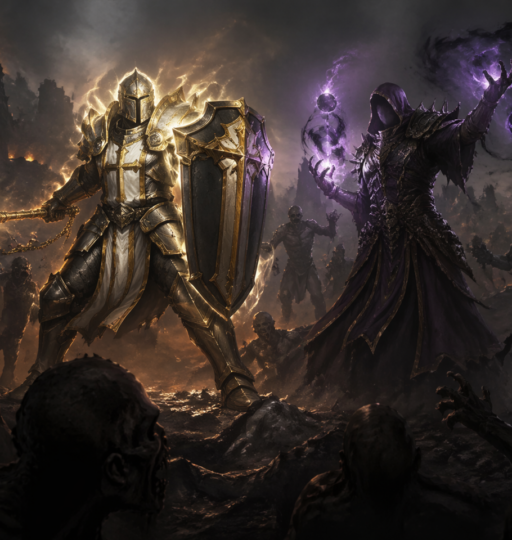 Diablo 4 Paladin and Warlock