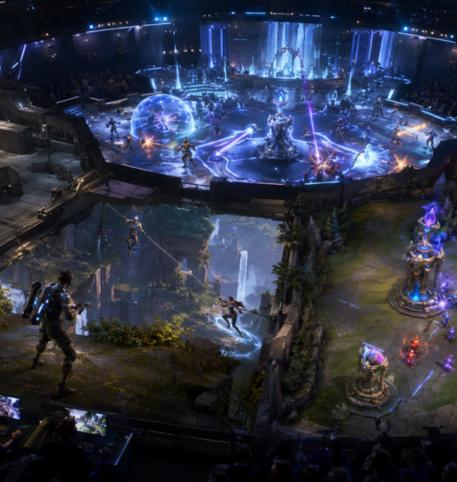 Futuristic Combat Arena in Action