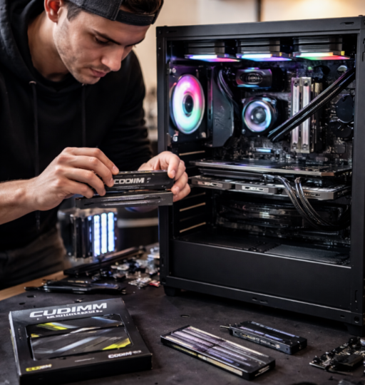 Gamer Building PC with CUDIMM