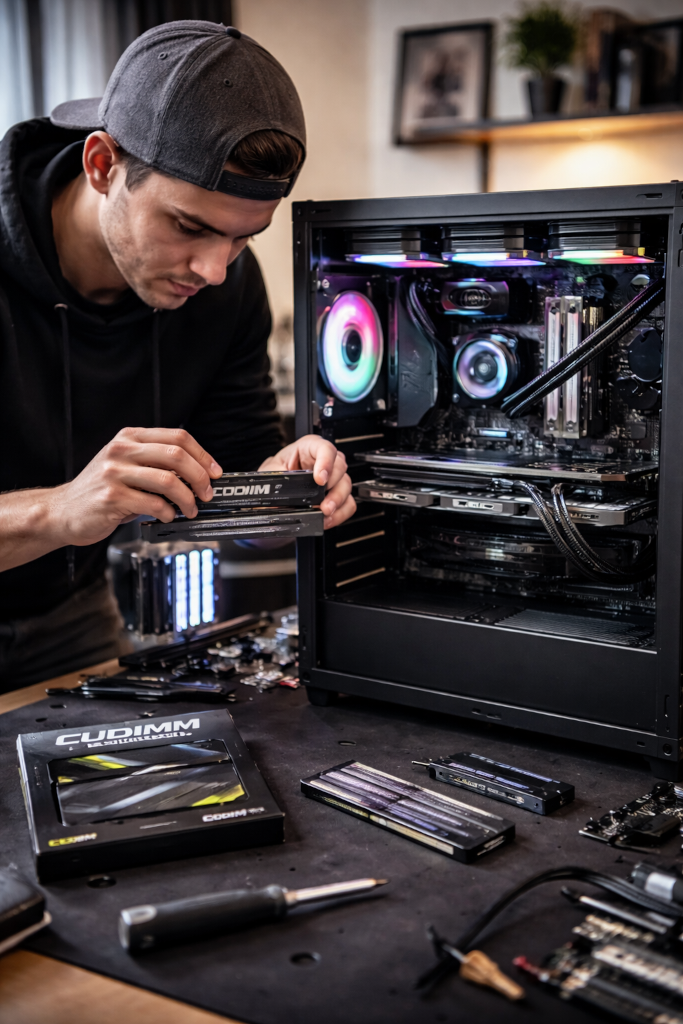 MyGWL.com - Gamer Building PC with CUDIMM