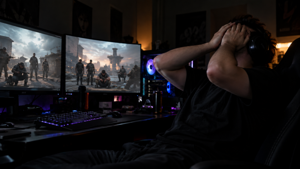 Gamer Dramatically Losing Ranked Match