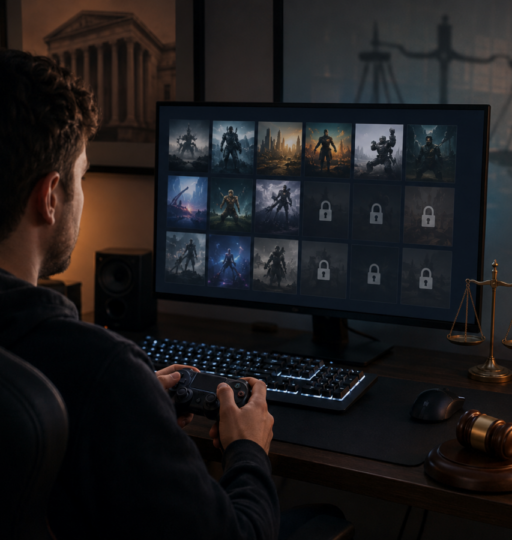 Gamer Justice at Desk