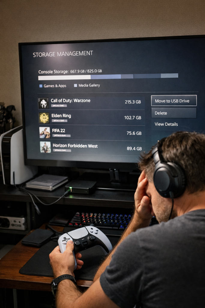 MyGWL.com - Gamer Managing Storage on Console