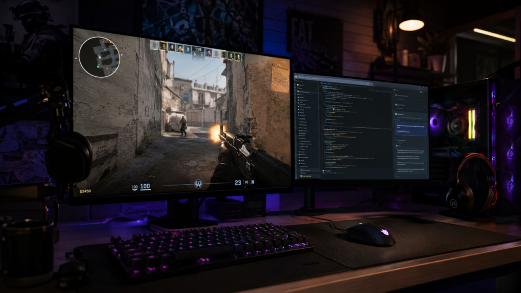 Gamer with AI Coding Malware