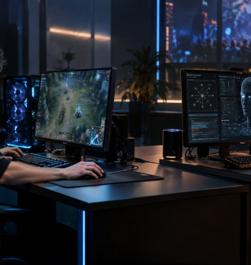 Gamer Training Against AI Opponent