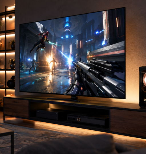 HTPC and OLED TV in Living Room