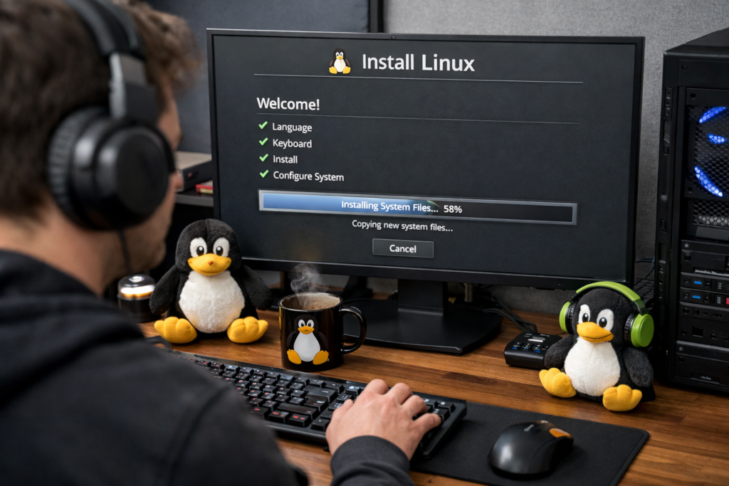 MyGWL.com - Installing Linux with Penguins