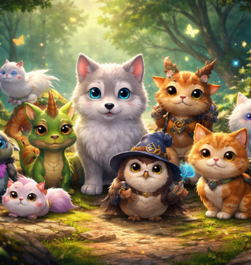 Virtual Pets in a Forest