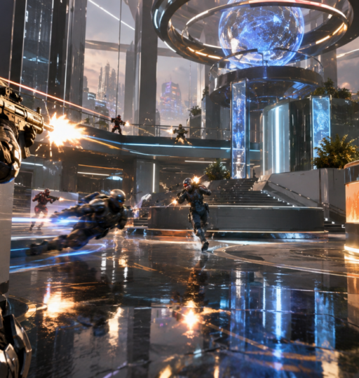 Ray Tracing Example in Fighting Arena