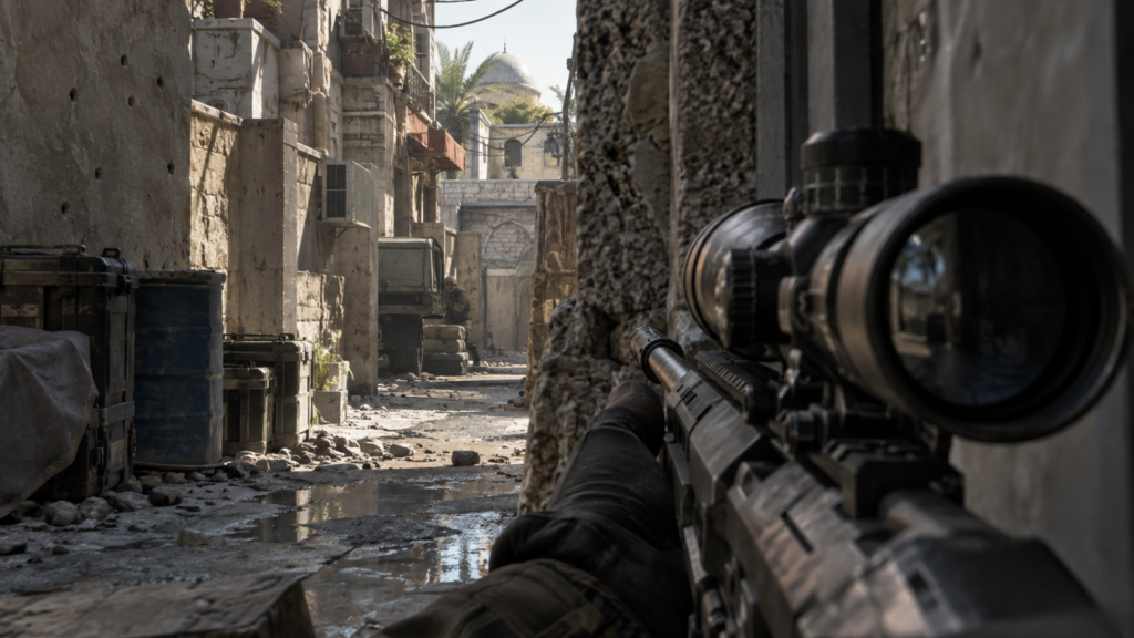 Sniper in an Alley Way