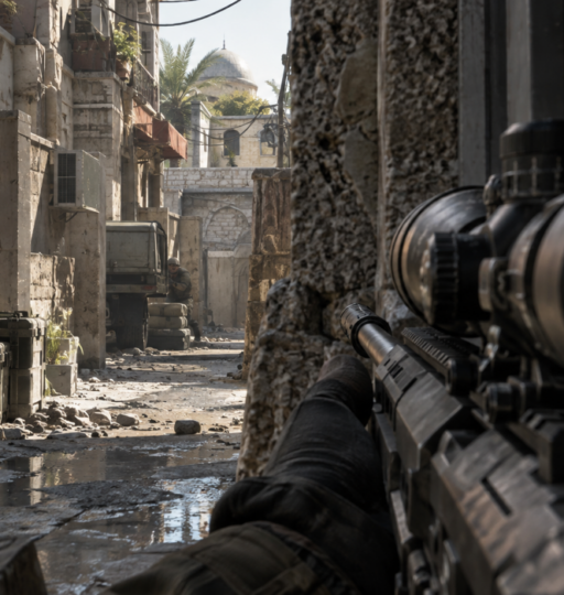 Sniper in an Alley Way