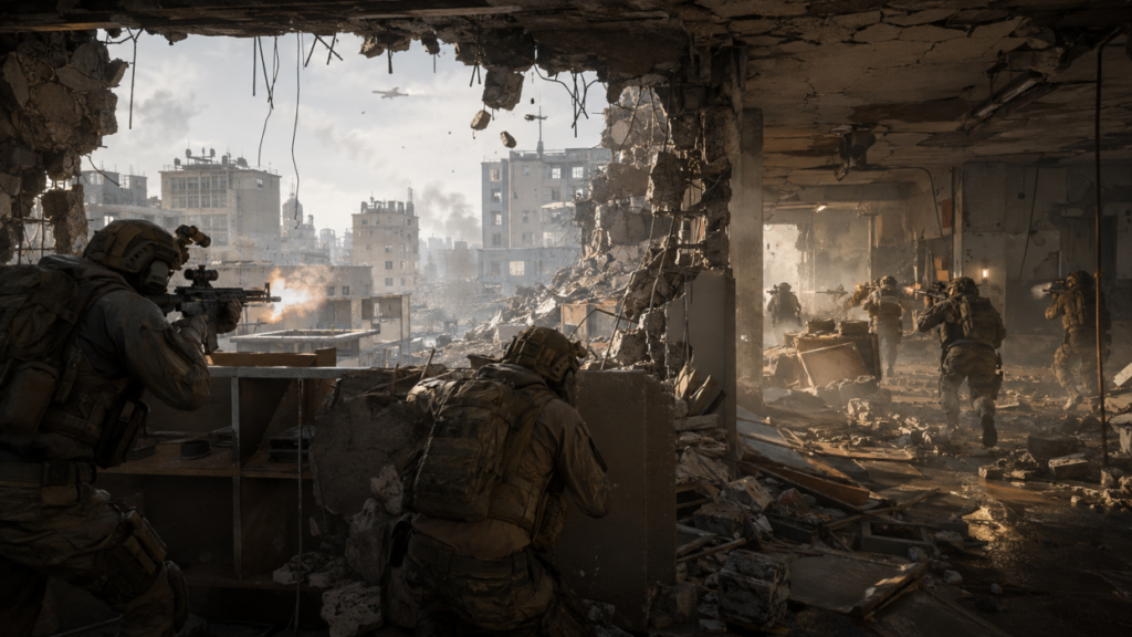 Squad Within Destructable Environments