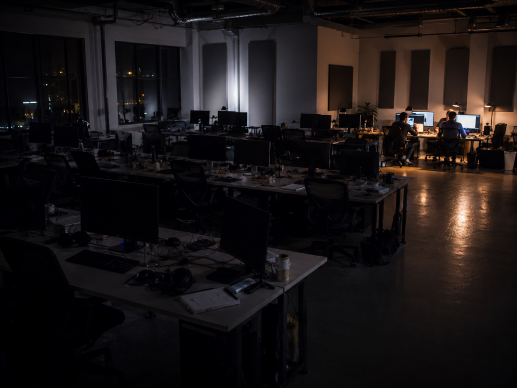 Tech Studio at Night