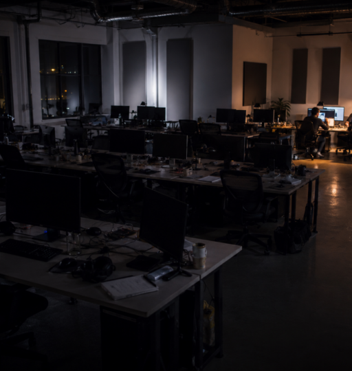 Tech Studio at Night