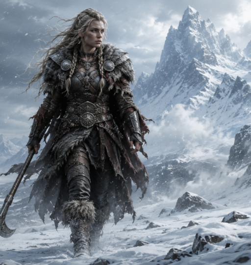 Warrior in Snowstorm Pass