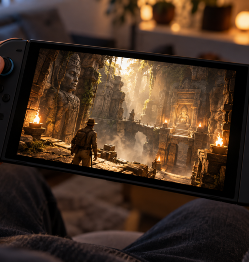 Nintendo Switch 2 Playing Indiana Jones